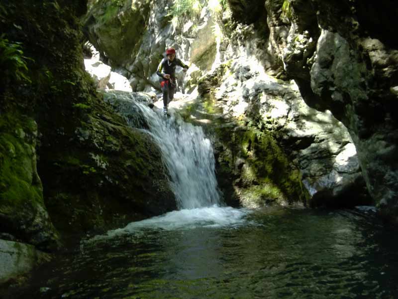 canyoning on Lake Como